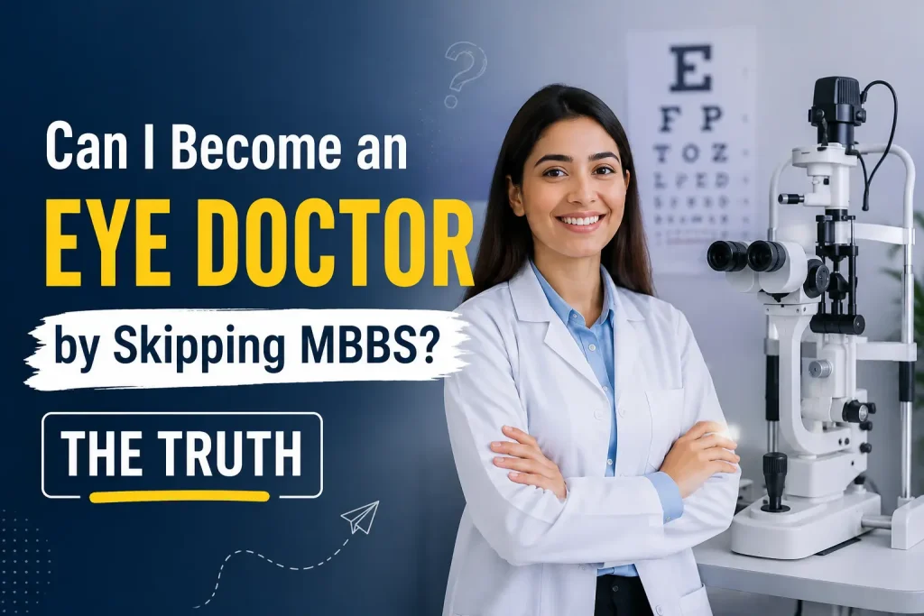 Can You Become an Eye Doctor Without MBBS Ophthalmology Career Concept